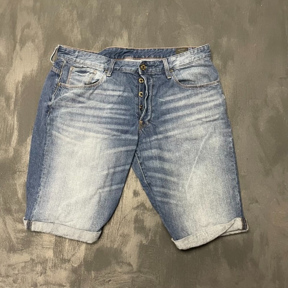 RAW G star jean shorts mens 36x12 blue 3301 straight